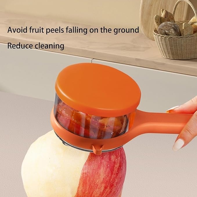 Double-Sided Stainless Steel Vegetable Peeler with Storage Box