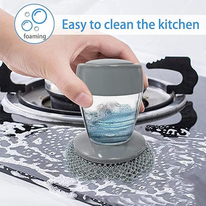 Cleaning Brush Kitchen Brush with Integrated Detergent