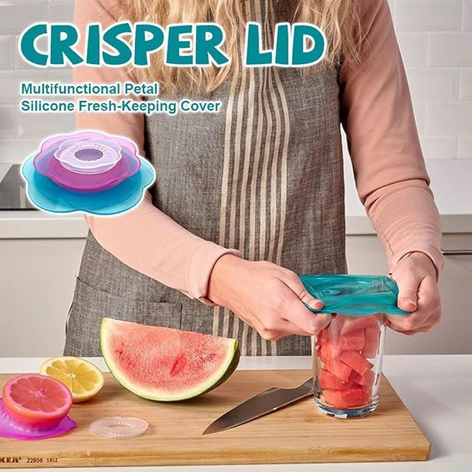 Silicone Stretch Lids Reusable Bowl Covers set (3PCS)