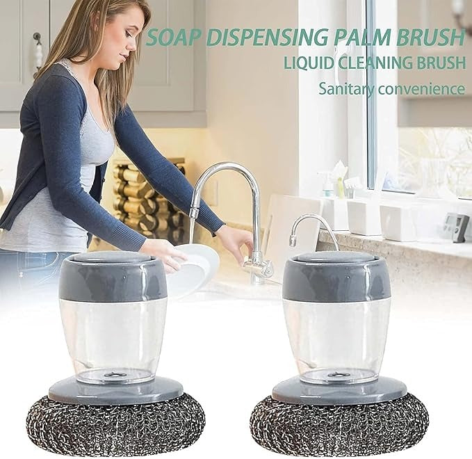 Cleaning Brush Kitchen Brush with Integrated Detergent